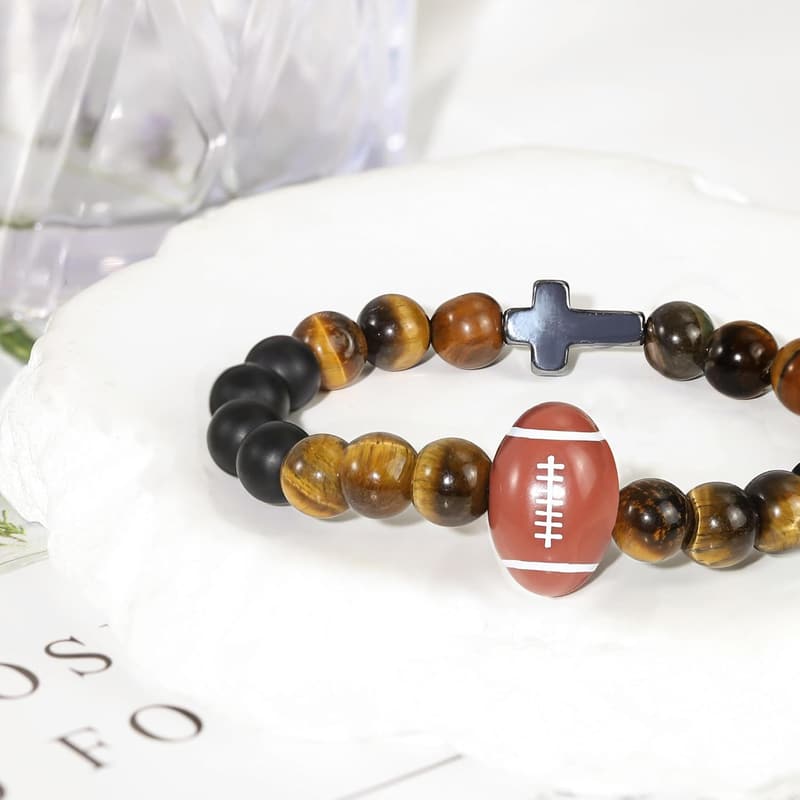 Sports Bracelet Gift for Teens - Volleyball, Softball, Soccer, Football