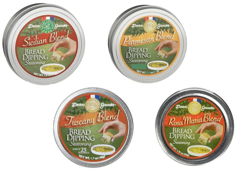 Bread Dipping Collection: Set of 4 Decorative Tins