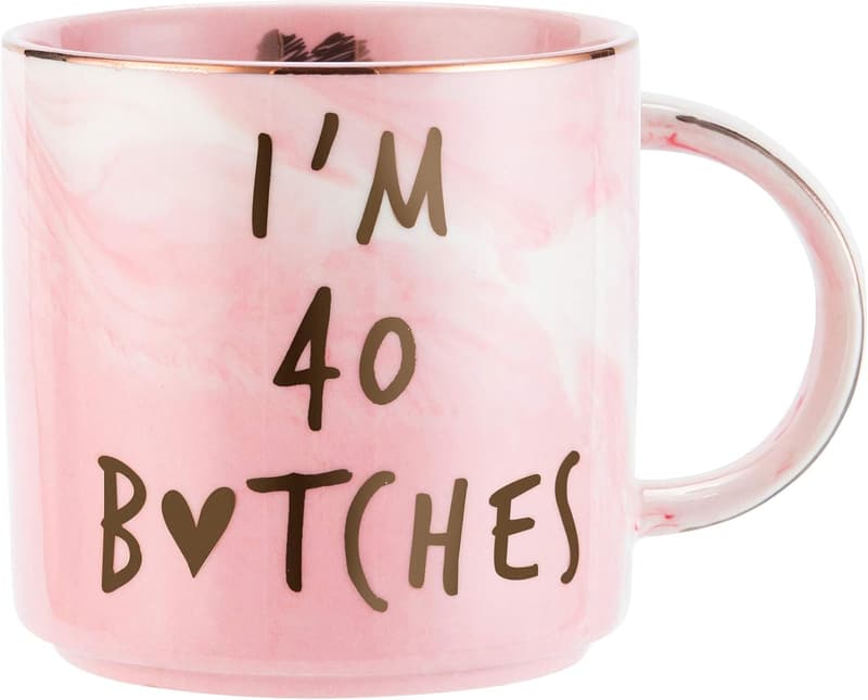 40th Birthday Ceramic Coffee Cup for Women