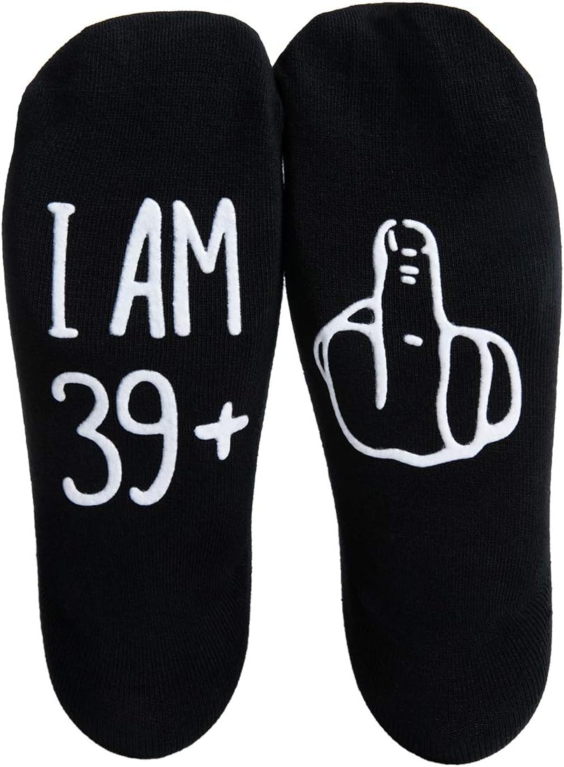 30th & 40th Birthday Funny Socks for Men & Women