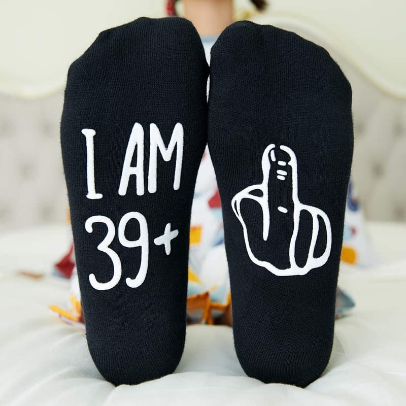 30th & 40th Birthday Funny Socks for Men & Women