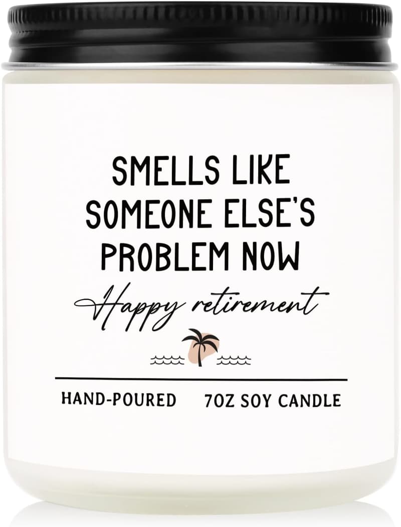 Handmade Lavender Scented Candle for Retirement Gifts - 7oz