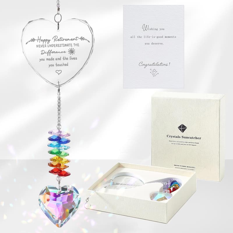 Retirement Gift Crystal Suncatcher for Women