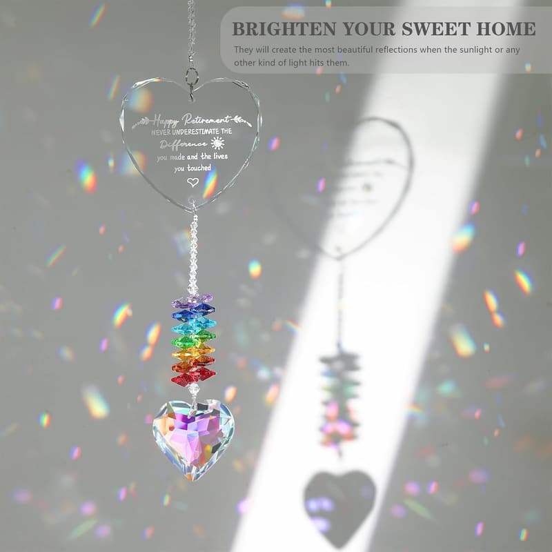 Retirement Gift Crystal Suncatcher for Women