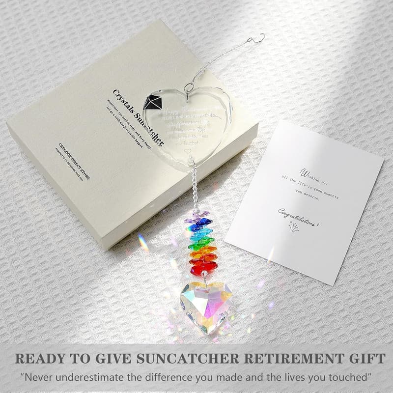 Retirement Gift Crystal Suncatcher for Women