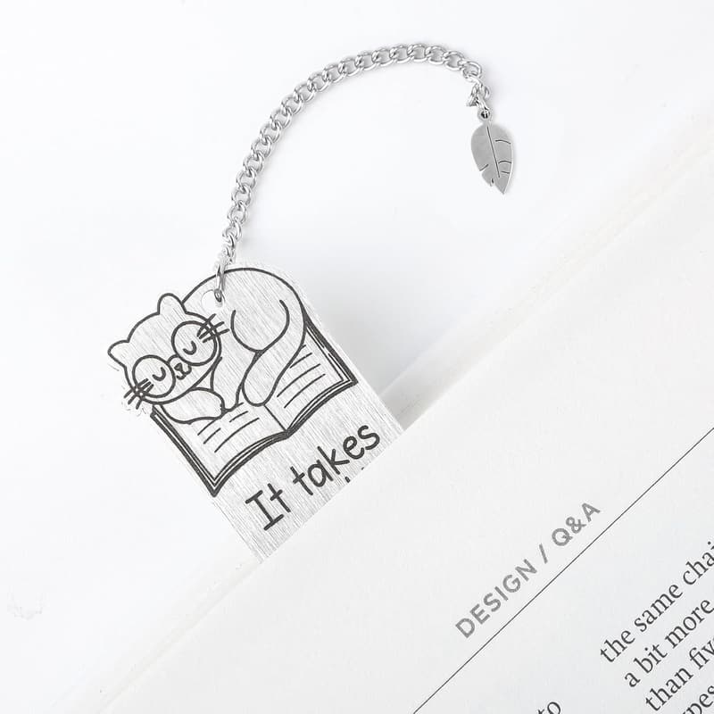 Retirement Bookmark Gift for Teachers & Friends, Cat Shape