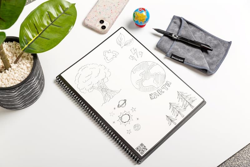 Rocketbook Core Reusable Notebook, Executive Size, Gray