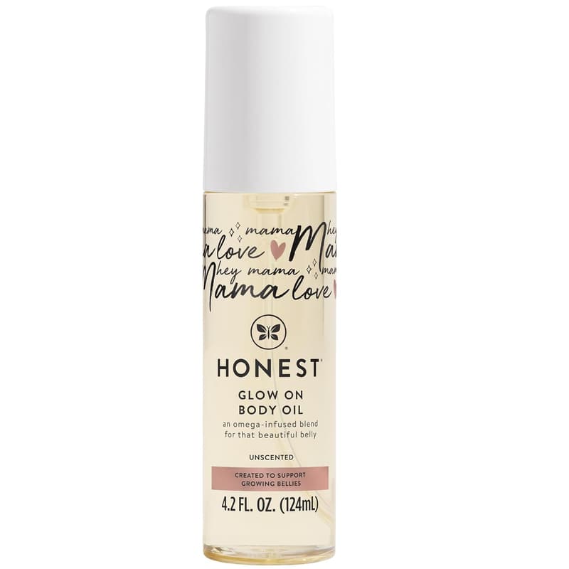 Honest Mama Hydrating Body & Belly Oil | 4.2 fl oz, Plant-Based