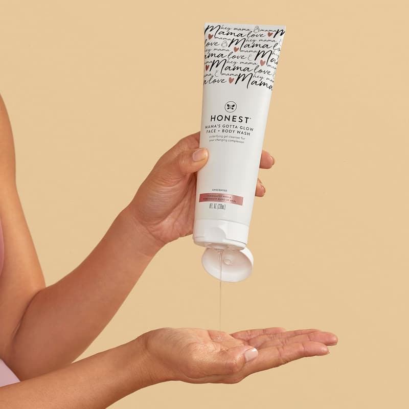 Pregnancy Safe AHA Exfoliating Face & Body Wash - 8 fl oz