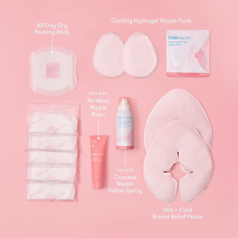 Nursing Moms Breastfeeding Survival Kit - 13 Piece Set
