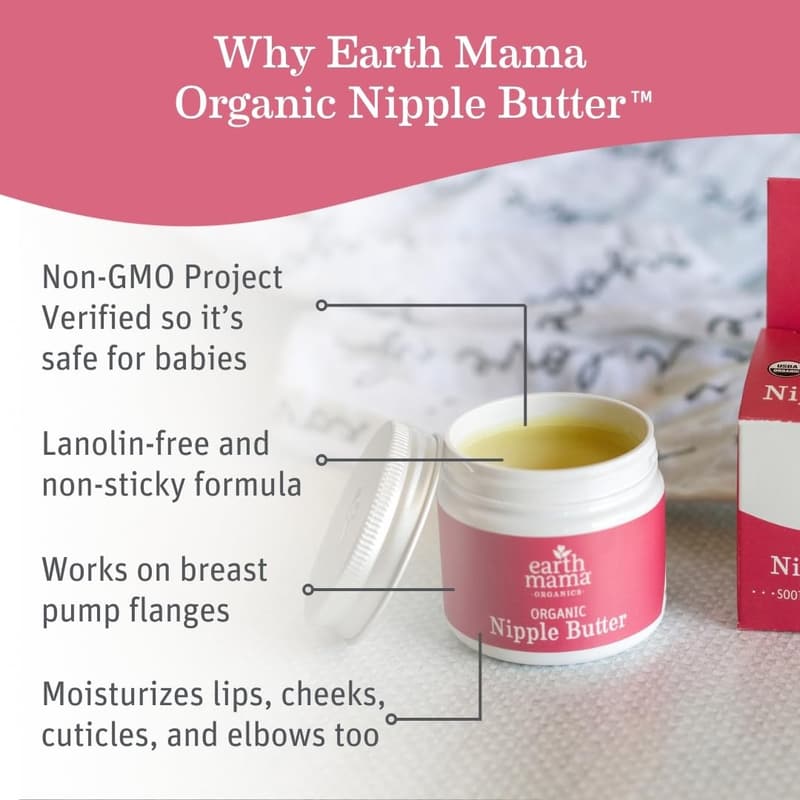 Earth Mama Organic Nipple Butter™ | Nursing Nipple Cream 2 oz