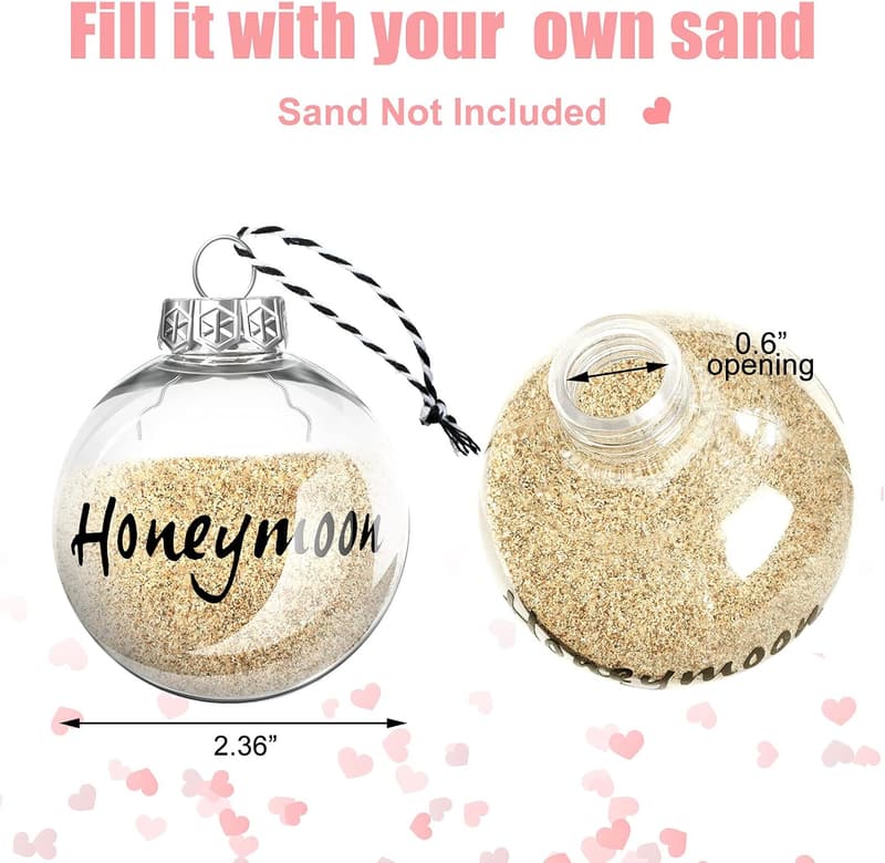 Honeymoon Sand Keepsake Jars - 2 Piece Travel Gift