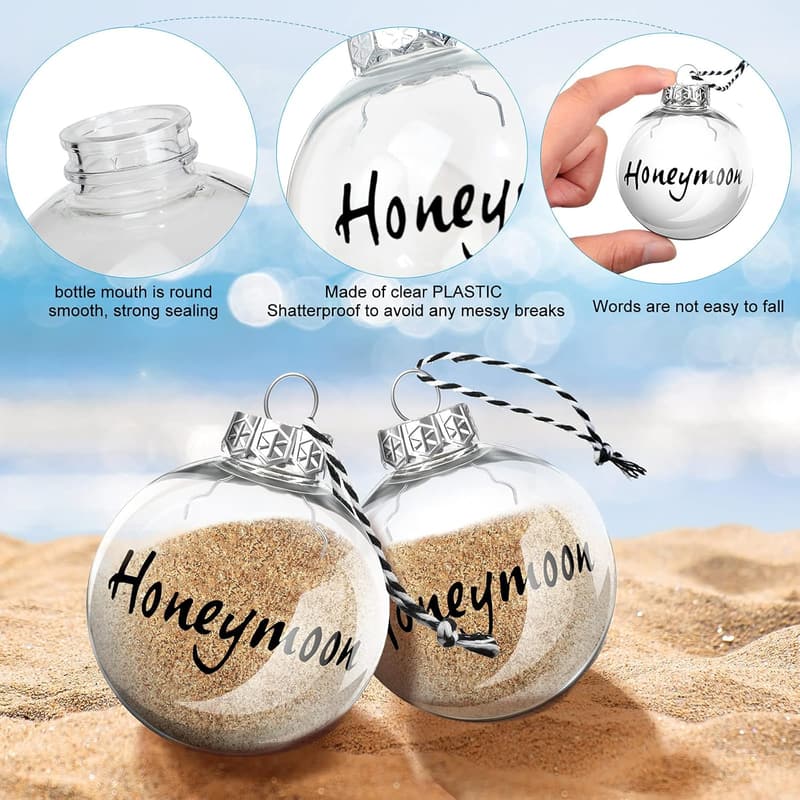 Honeymoon Sand Keepsake Jars - 2 Piece Travel Gift