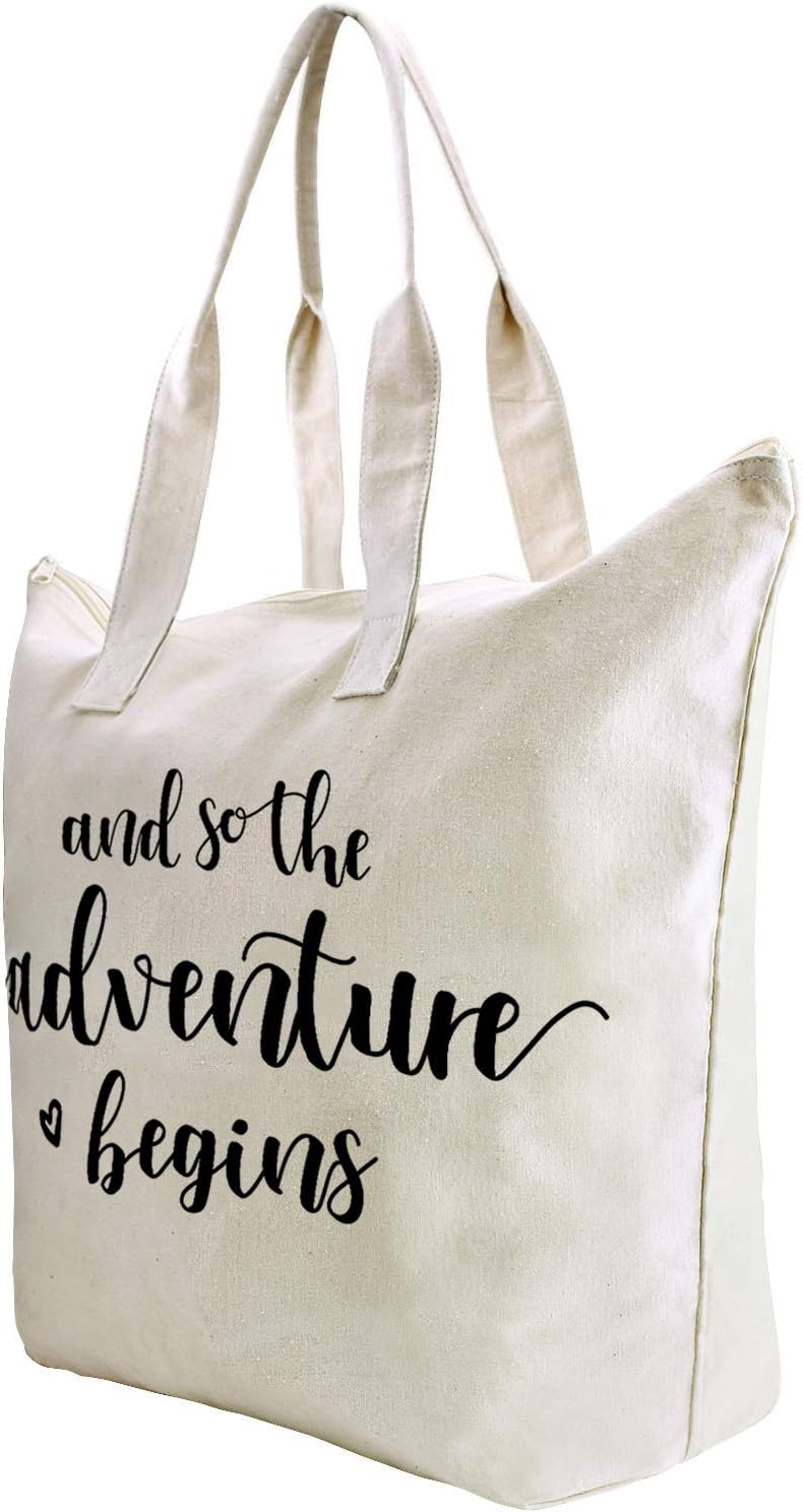 Bridal Shower Tote Bag with Zipper - 