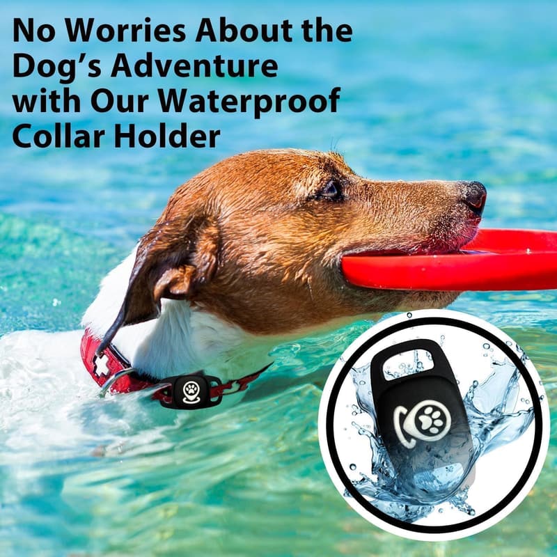Smart Dog Location Tracker - MFi Certified, No Monthly Fee, Black