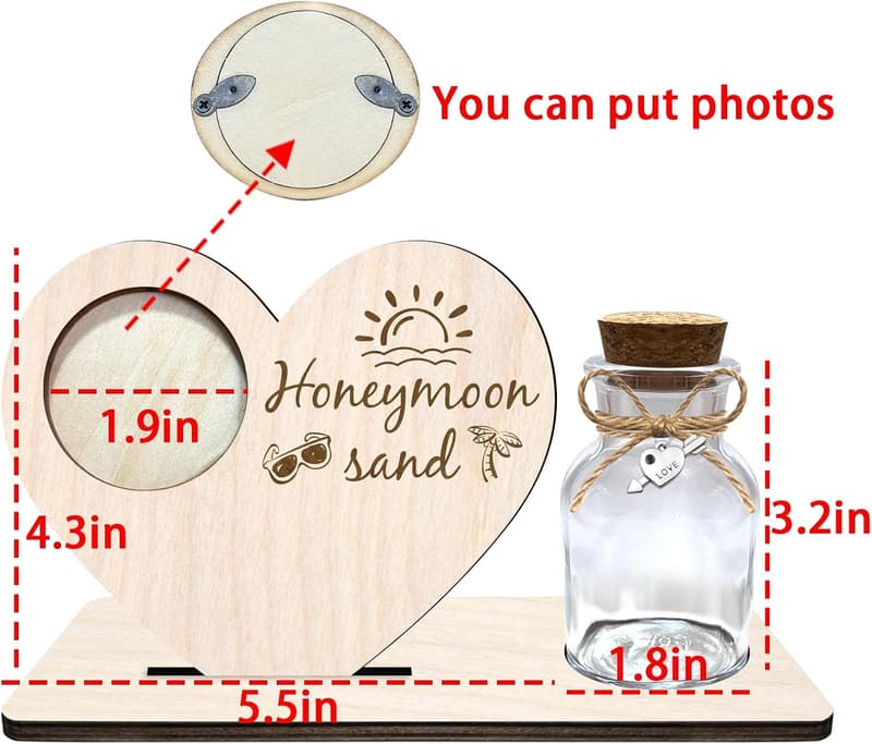 Honeymoon Keepsake Jar - Personalized Custom Gift