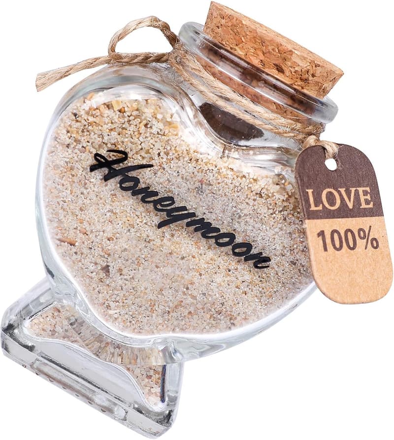 Honeymoon Sand Keepsake Jar - Gift for Newlyweds