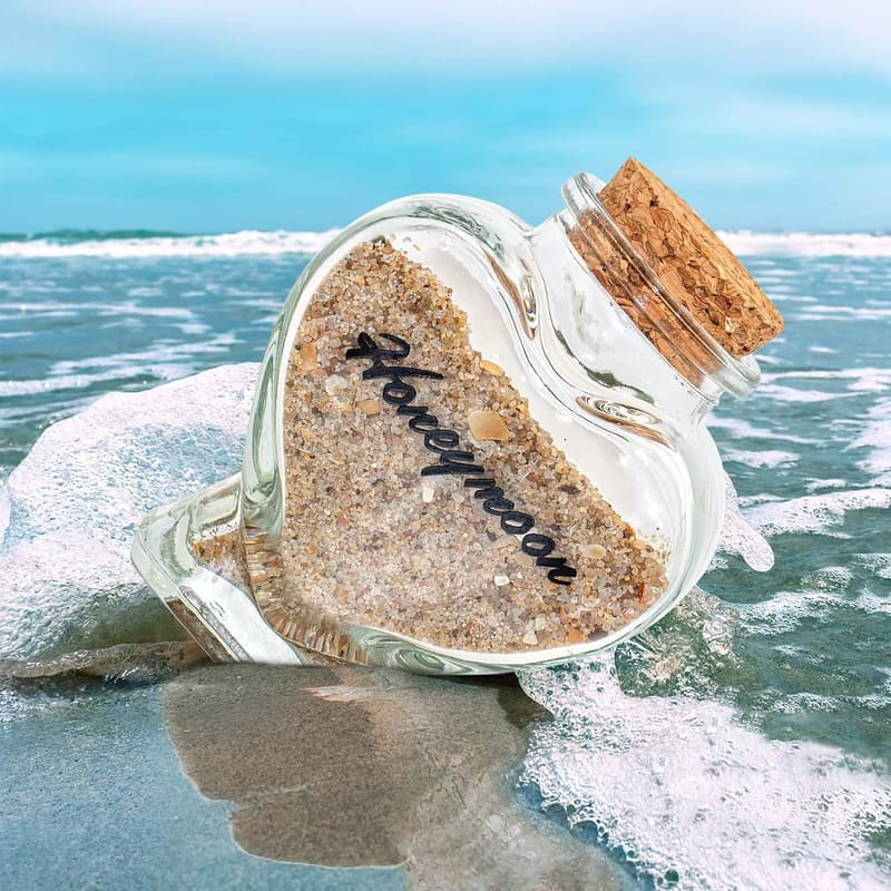 Honeymoon Sand Keepsake Jar - Gift for Newlyweds
