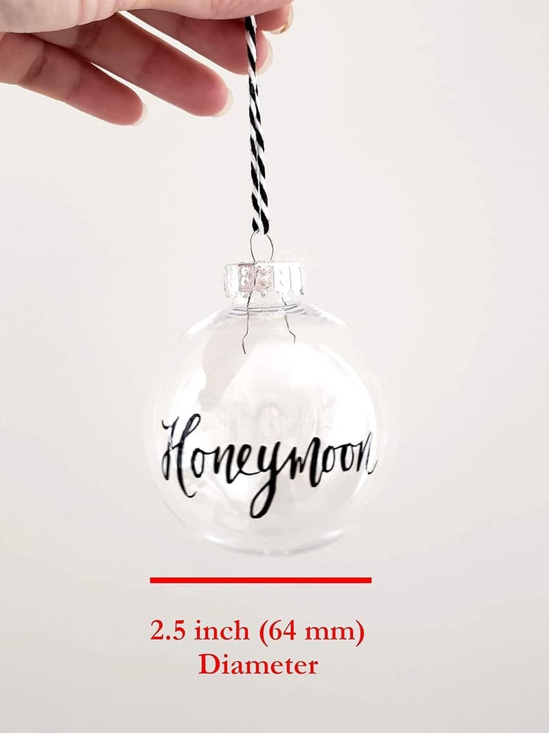 Honeymoon Sand Ornament - Shatterproof Travel Gift