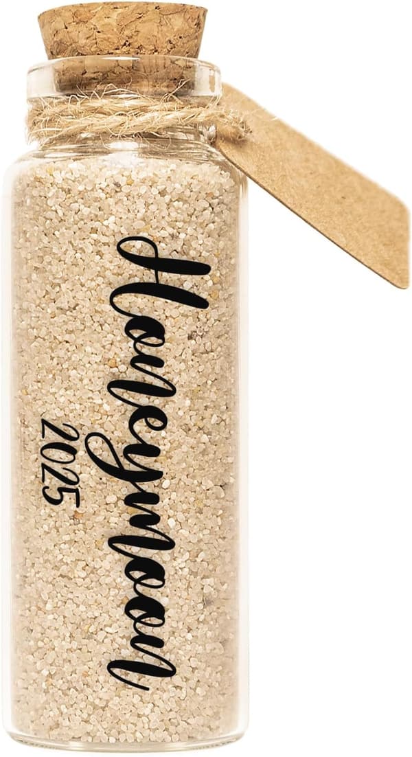 Honeymoon Keepsake Jar for Newlyweds - Unique Gift 2023