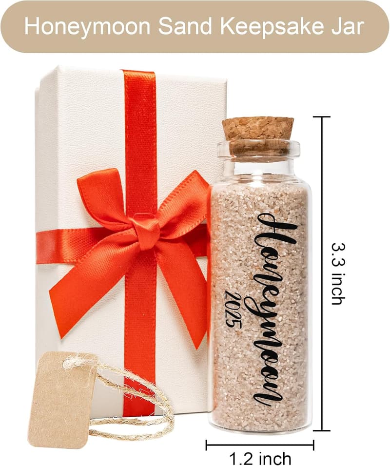 Honeymoon Keepsake Jar for Newlyweds - Unique Gift 2023