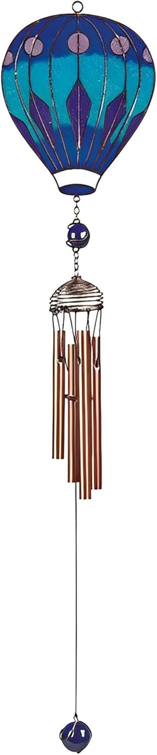 Blue Balloon Wind Chime with Copper Gem – 31