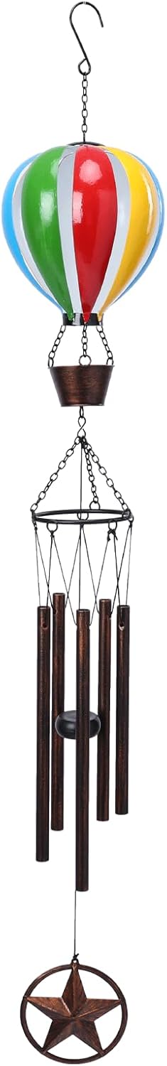 Colorful Hot Air Balloon Wind Chimes for Garden Decor