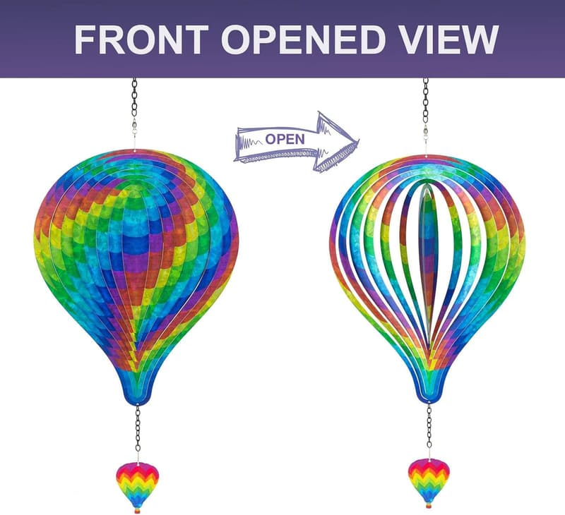3D Kinetic Wind Spinner Garden Ornament for Moms, 10