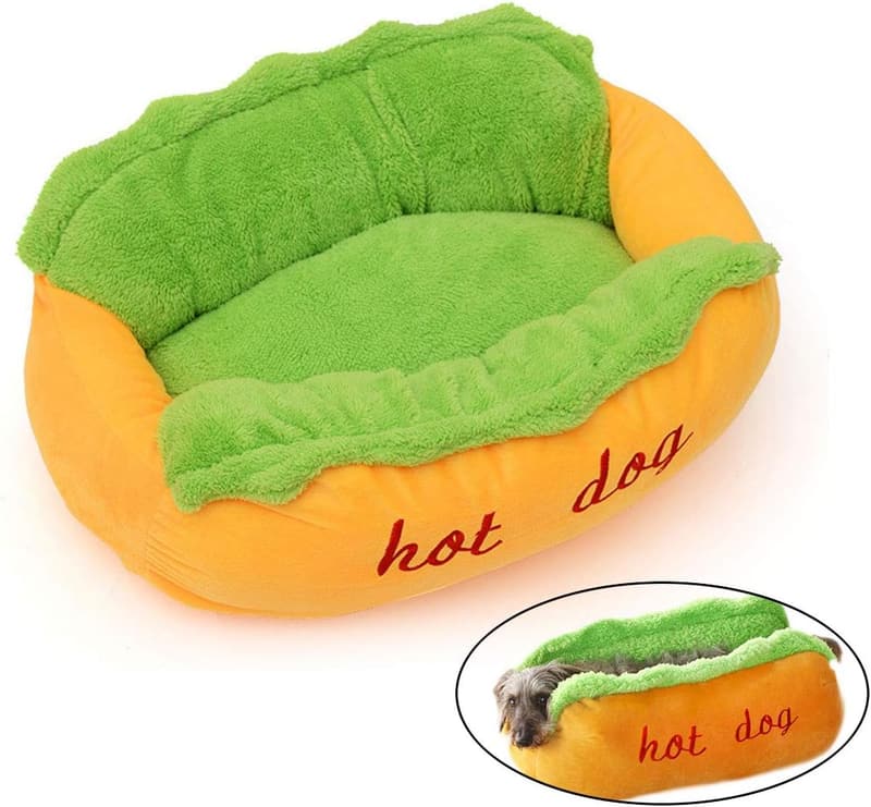 Washable Dog Bed & Cat Nest with Removable Cover
