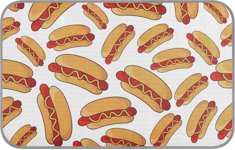 Rectangle Ice Silk Pet Cooling Pad with Wheat Buns Design, Medium 23x38”