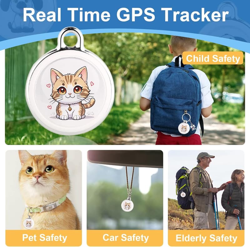 Real-Time GPS Tracker for Vehicles & Pets - No Fees Required