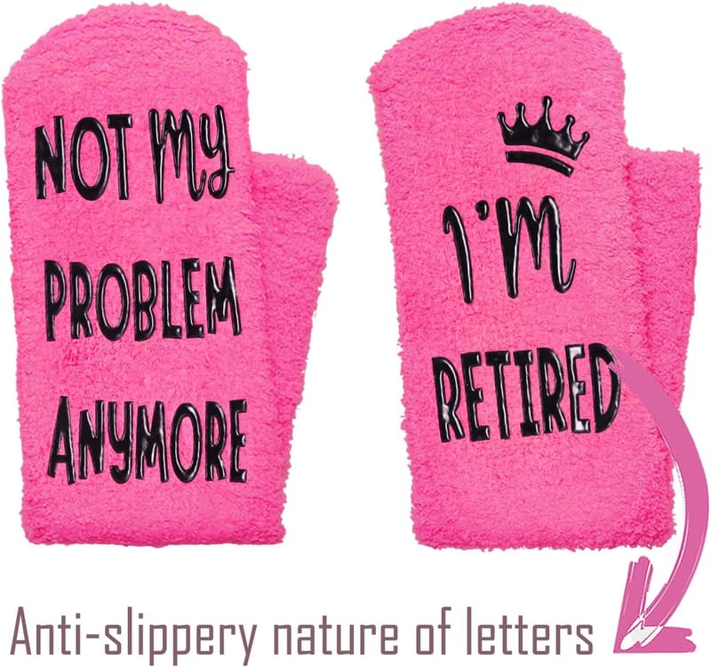 Funny Retirement Socks for Women - Unique Gifts for Retirees