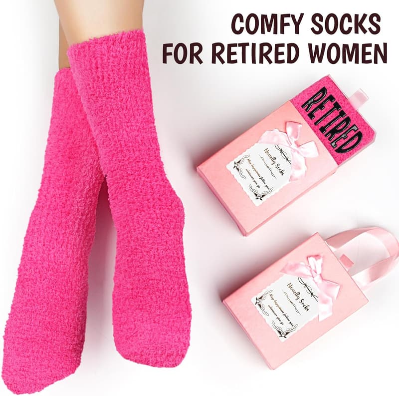 Funny Retirement Socks for Women - Unique Gifts for Retirees