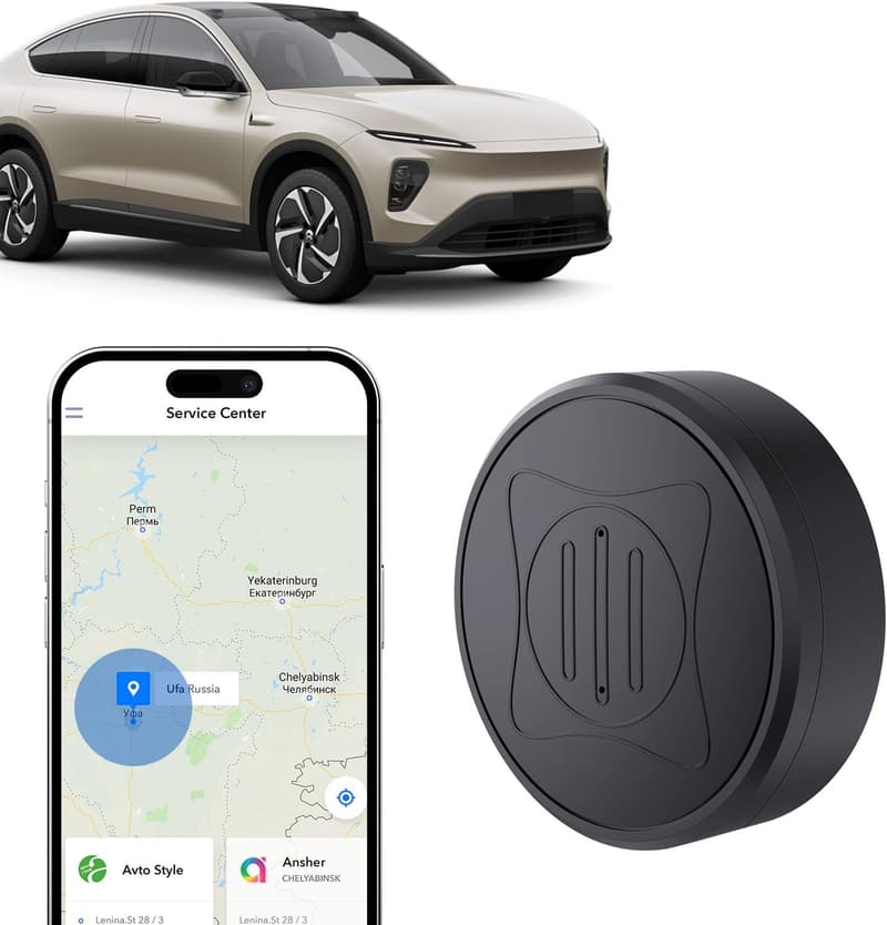 Magnetic Mini GPS Tracker for Vehicles - No Subscription Fees
