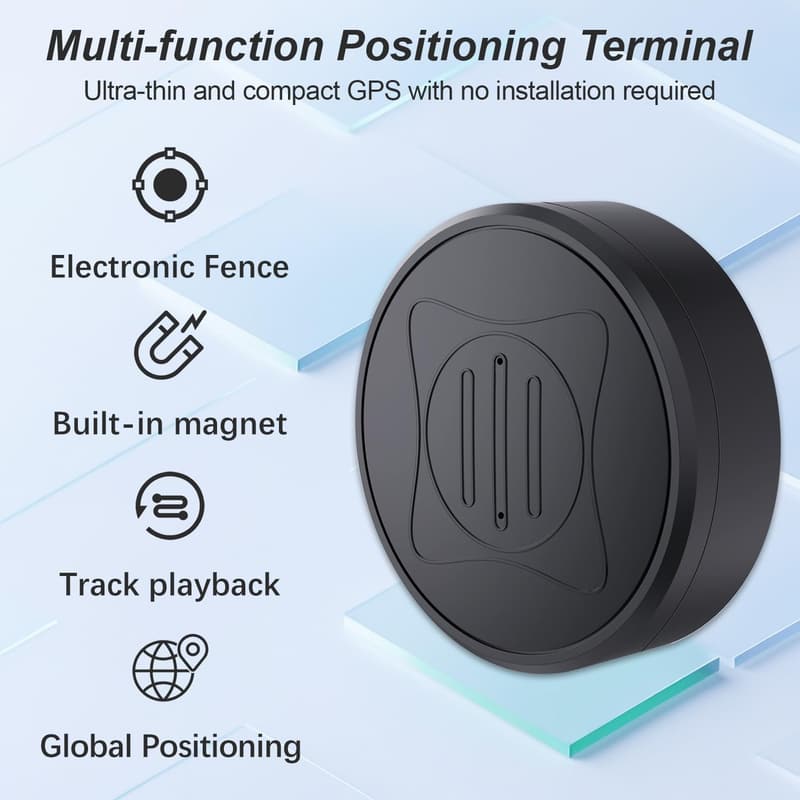 Magnetic Mini GPS Tracker for Vehicles - No Subscription Fees