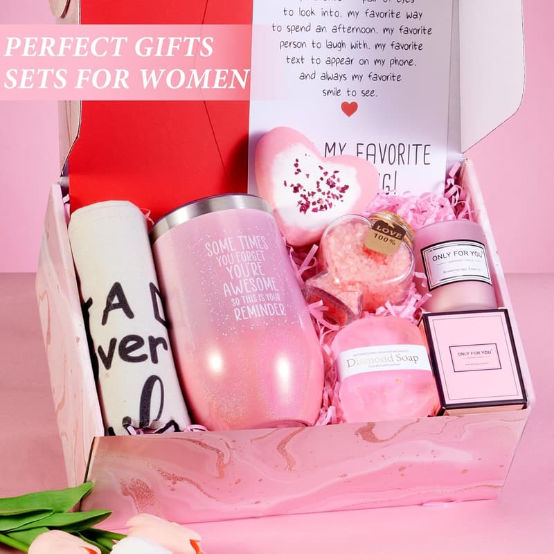 Unique Spa Gift Basket for Women - Self-Care Birthday Gift