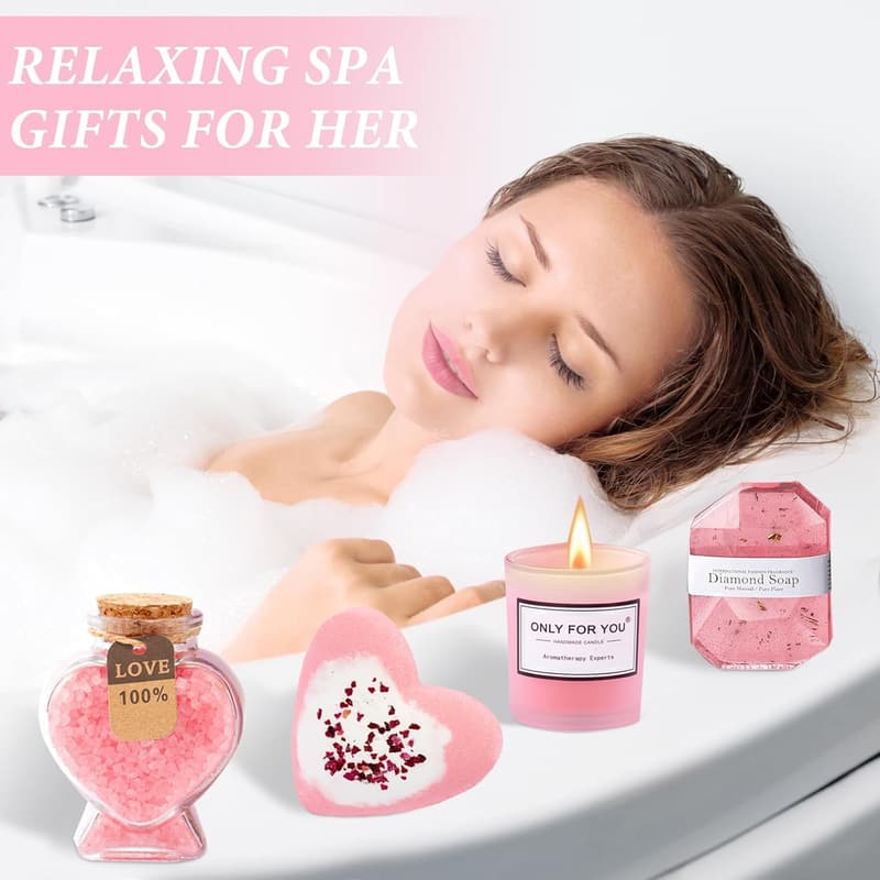 Unique Spa Gift Basket for Women - Self-Care Birthday Gift