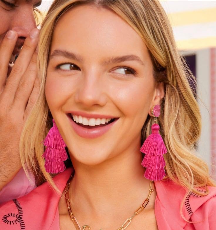 Colorful Layered Tassel Earrings for Women - Bohemian Style