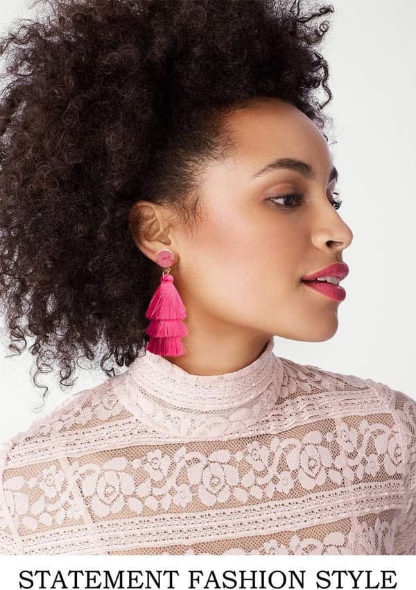 Colorful Layered Tassel Earrings for Women - Bohemian Style