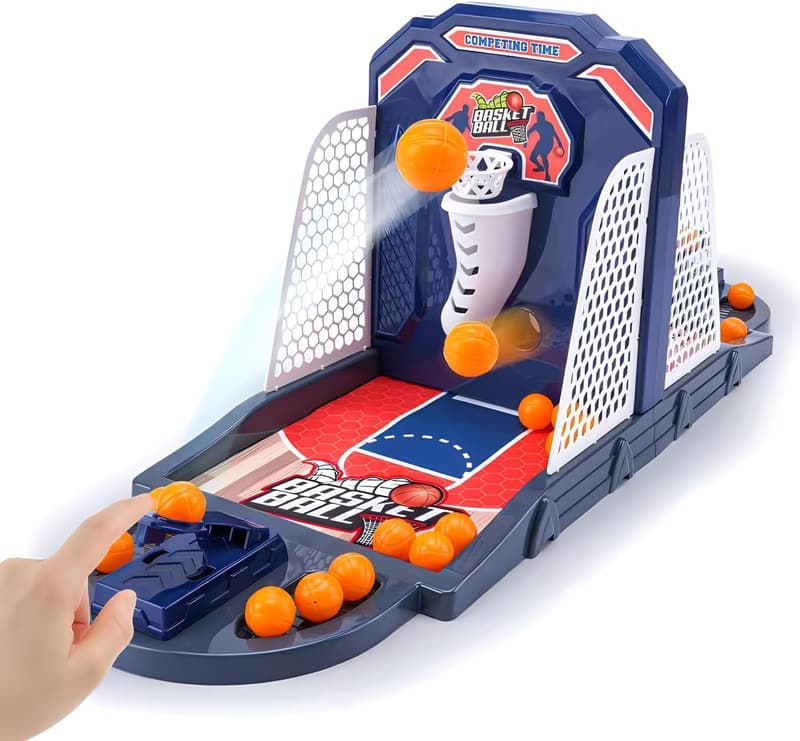 Interactive Desktop Basketball Game with Auto Scoring for All Ages