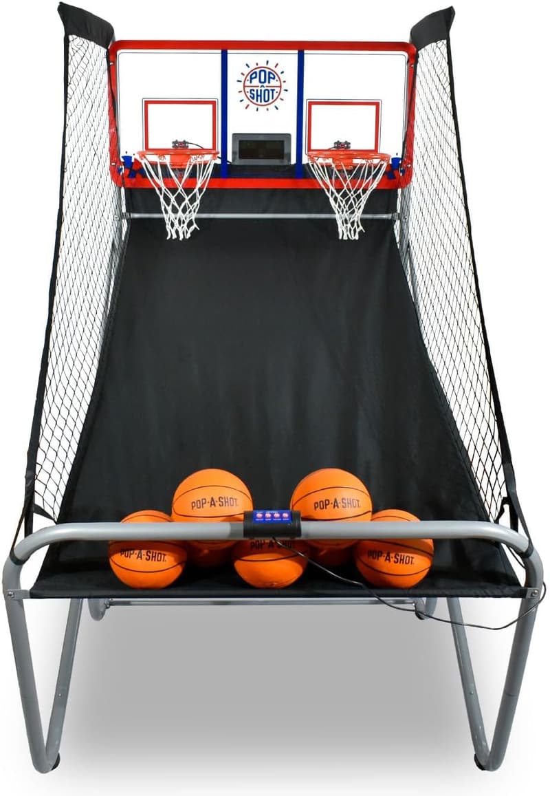 Indoor/Outdoor Dual Shot Basketball Arcade Game with LED Scoreboard