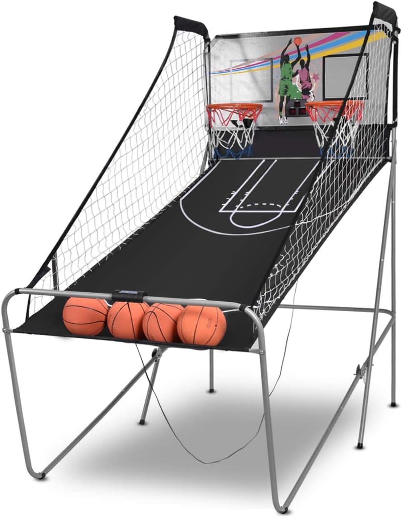 Indoor Double Shot Basketball Arcade Game with LED Scoring