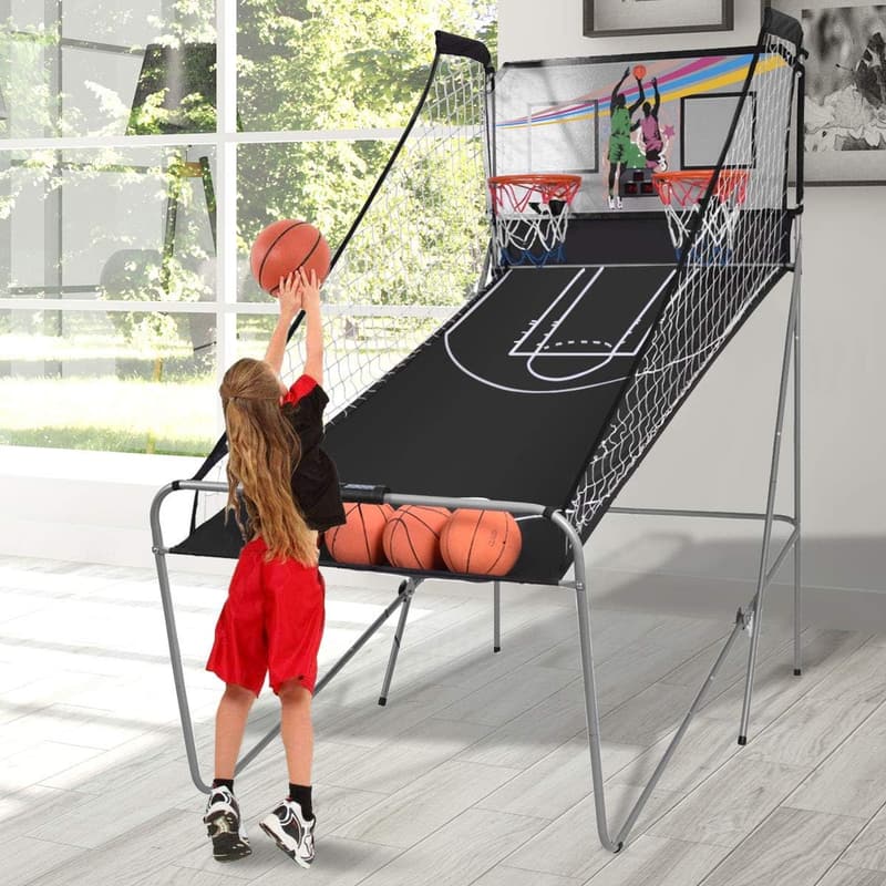 Indoor Double Shot Basketball Arcade Game with LED Scoring