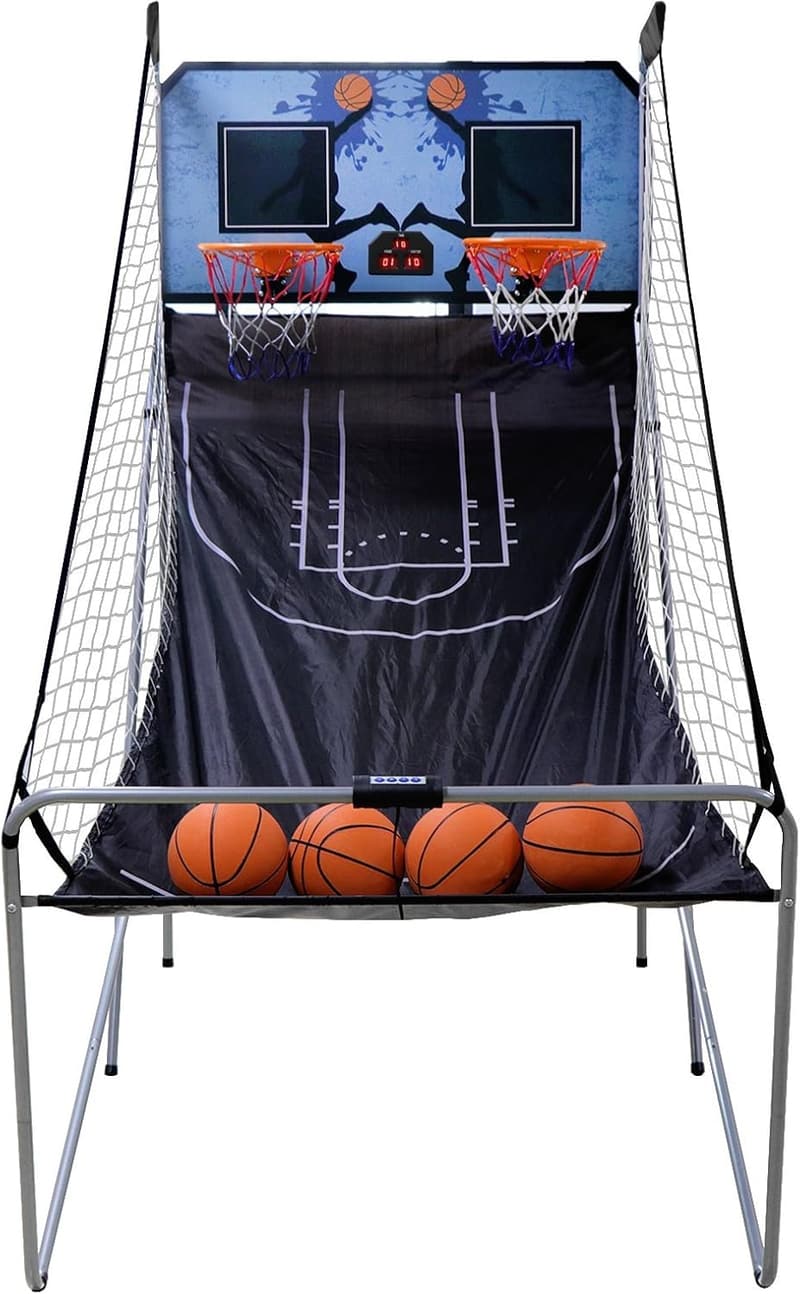 Foldable Indoor Basketball Game for 2 Players with Scoreboard