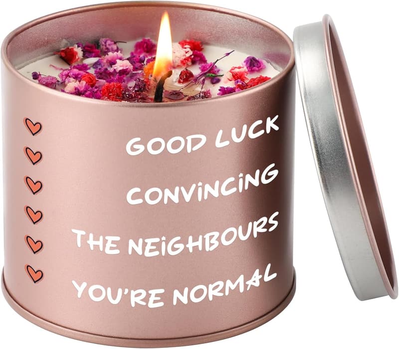 Lavender Scented Candle - Eco-Friendly Soy, 50 Hour Burn