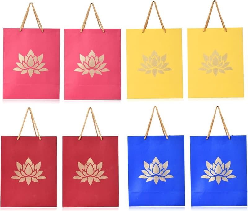 Lotus Eco-Friendly Paper Bag for Weddings & Festivals