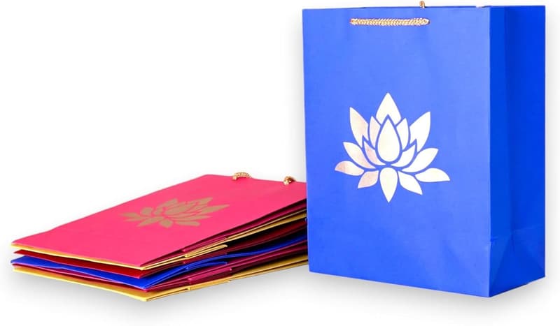 Lotus Eco-Friendly Paper Bag for Weddings & Festivals