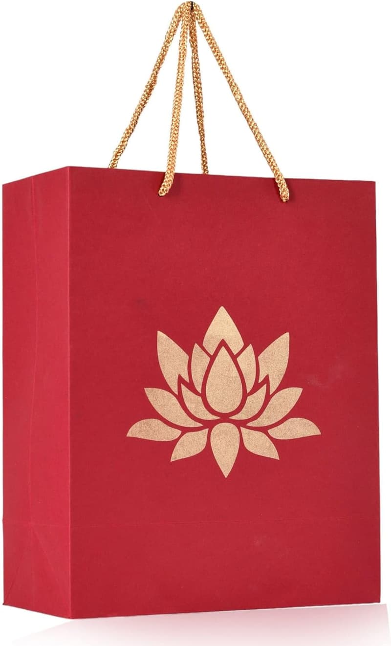 Lotus Eco-Friendly Paper Bag for Weddings & Festivals