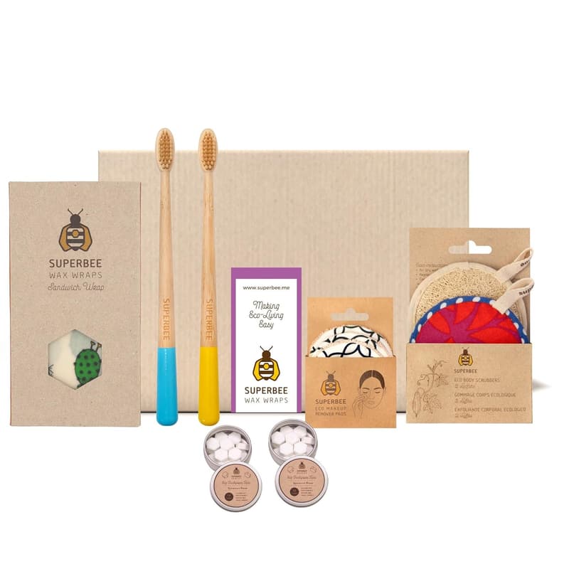 Eco-Friendly Women’s Gift Box with Bamboo Toothbrushes & More