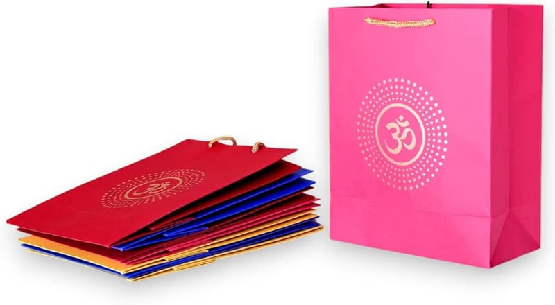 Eco-friendly Om Paper Carry Bags for Wedding & Diwali Gifts